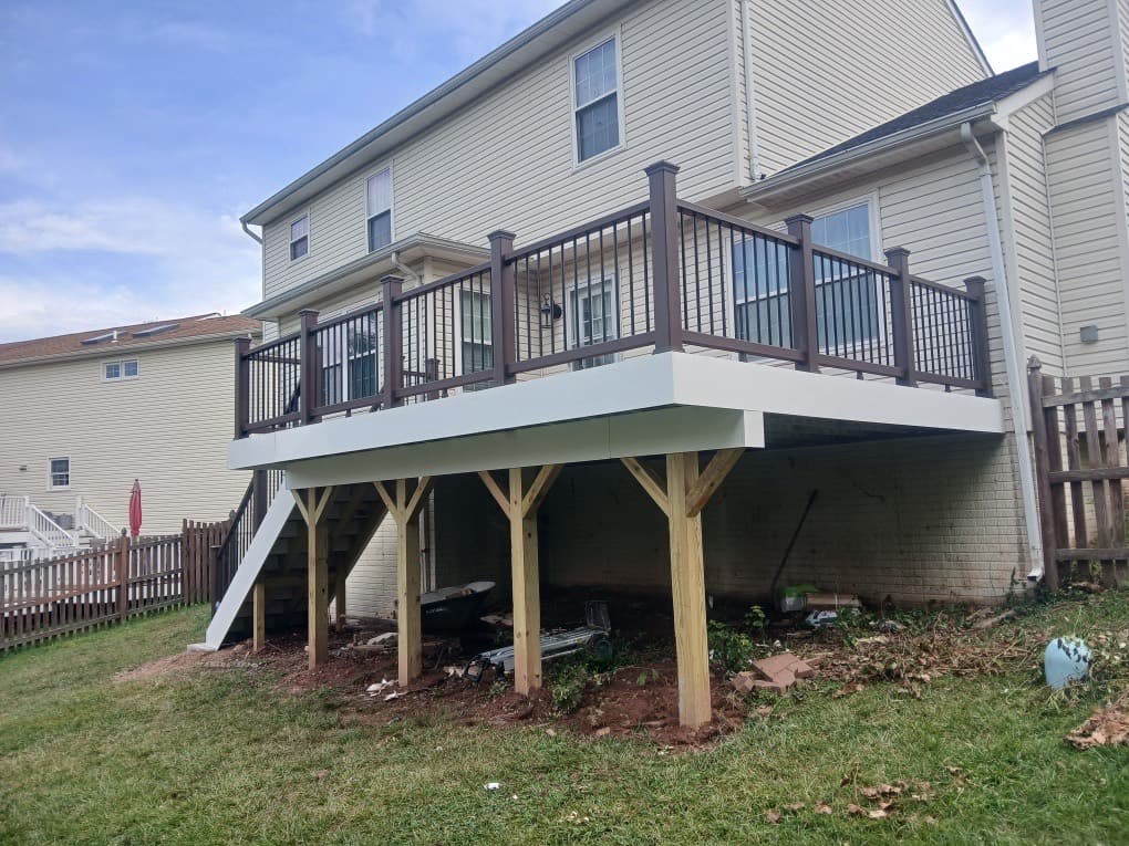 Elevated deck & stairs